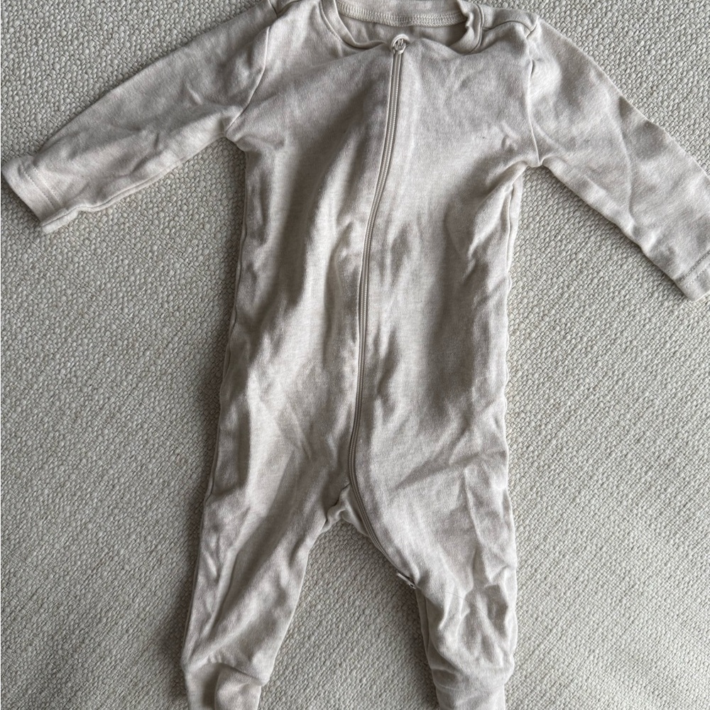 Primary Baby Organic Zip Romper